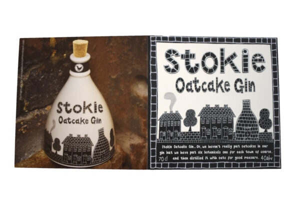 Stokie Oatcake Gin Ceramic Bottle