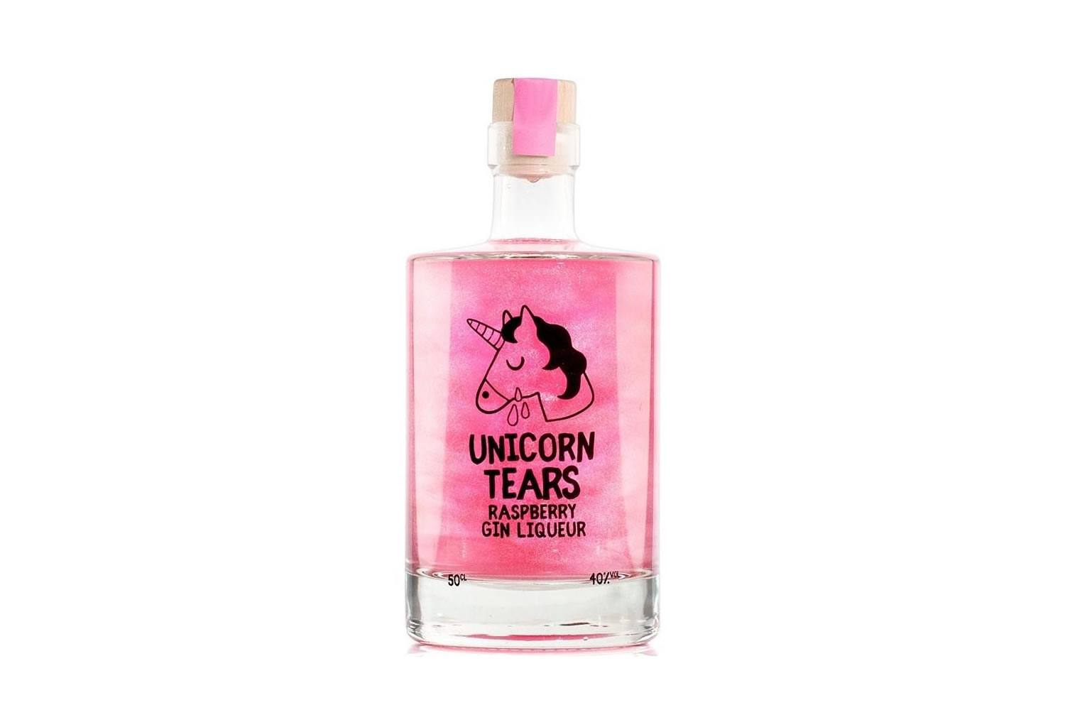 Unicorn Tears Raspberry Gin Liqueur.
