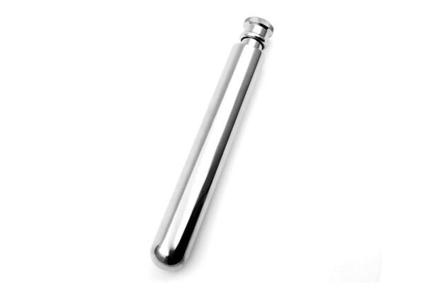 Cylinder Stainless Steel 1.7 oz Hip Flask